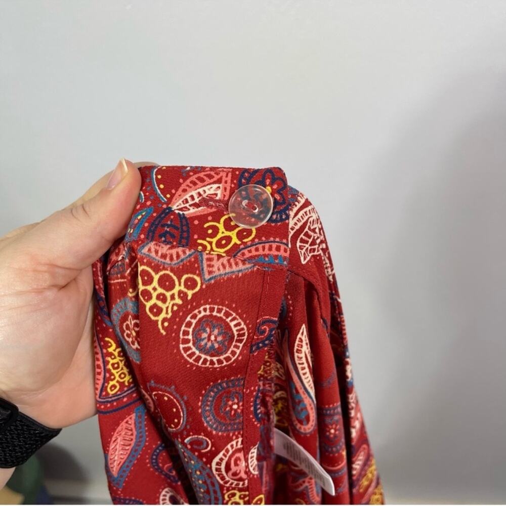 LOFT Plus, Paisley Wrap Mini Skirt. Size 26. In excellent condition! - Picture 8 of 8